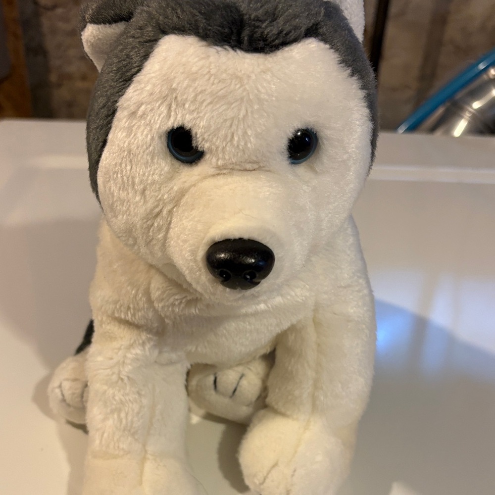 Cuddly Husky Plush Dog Toy